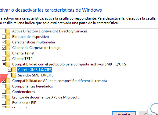 Imagen de Activar smb1 Windows 10