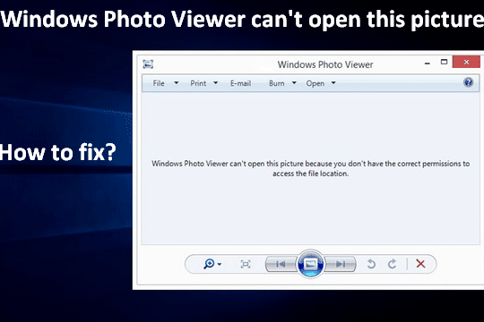 Imagen de visualizador de fotos de windows no puede mostrar esta imagen